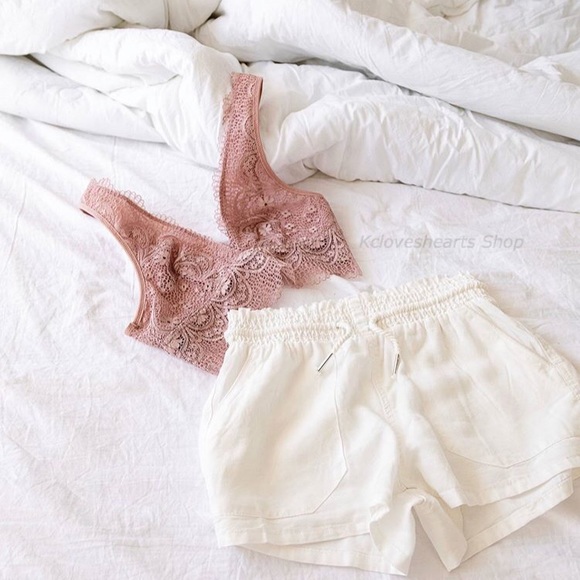 (Final Sale!) Pale Mauve Lace Bralette - Picture 5 of 6